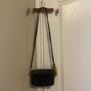 Coach Crossbody Bag in Navy and Yellow